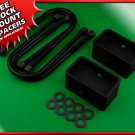 2005-2011 Dodge Dakota Rear Level Lift Kit 3" Steel Blocks w/ U Bolts 2WD 4WD