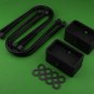 2005-2011 Dodge Dakota Rear Level Lift Kit 3" Steel Blocks w/ U Bolts 2WD 4WD