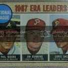 1968 Topps #7 NL ERA Leaders/Phil Niekro/Jim Bunning/Chris Short