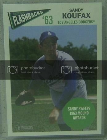 2012 Topps Heritage Baseball Flashbacks #SK Sandy Koufax