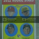 2012 Topps Heritage #274 Justin De Fratus RC/Jared Hughes RC/Alex Liddi RC/Kyle
