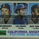 1982 Topps #653 Tom Brunansky RC/Luis Sanchez RC/Daryl Sconiers RC