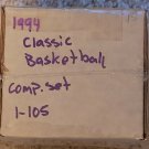 1994 Classic Basketball HAND MADE SET Complete Set Cards 1-105 1994 Classic Basketball HAND MADE SET Complete Set Cards 1-105