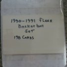 1990-91 Fleer Basketball HAND MADE COMPLETE SET Cards 1-198 1990-91 Fleer Basketball HAND MADE COMPLETE SET Cards 1-198