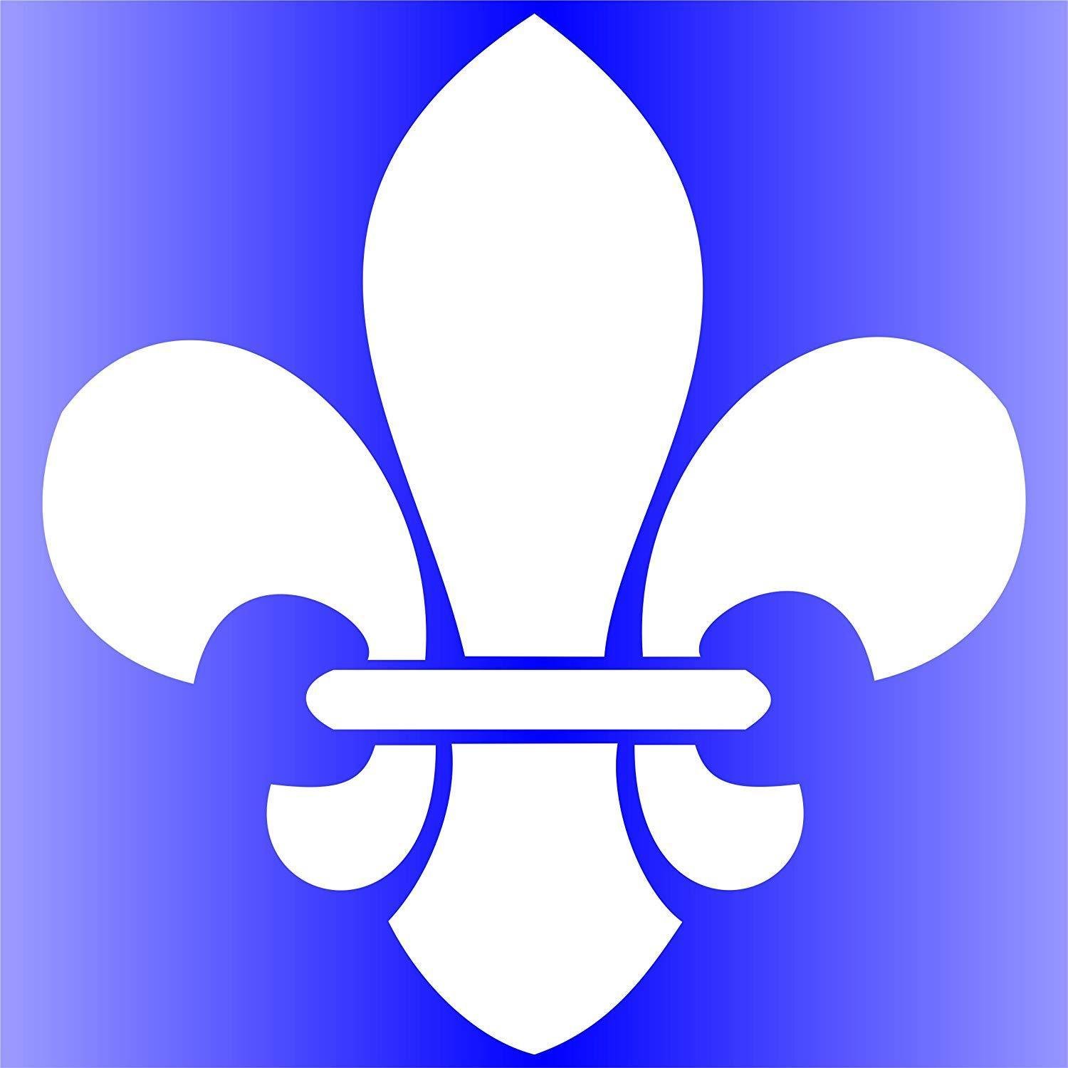 Boy Scout Fleur de Lis Stencil 5”w x 5.5”h Reusable Wall Template Furniture