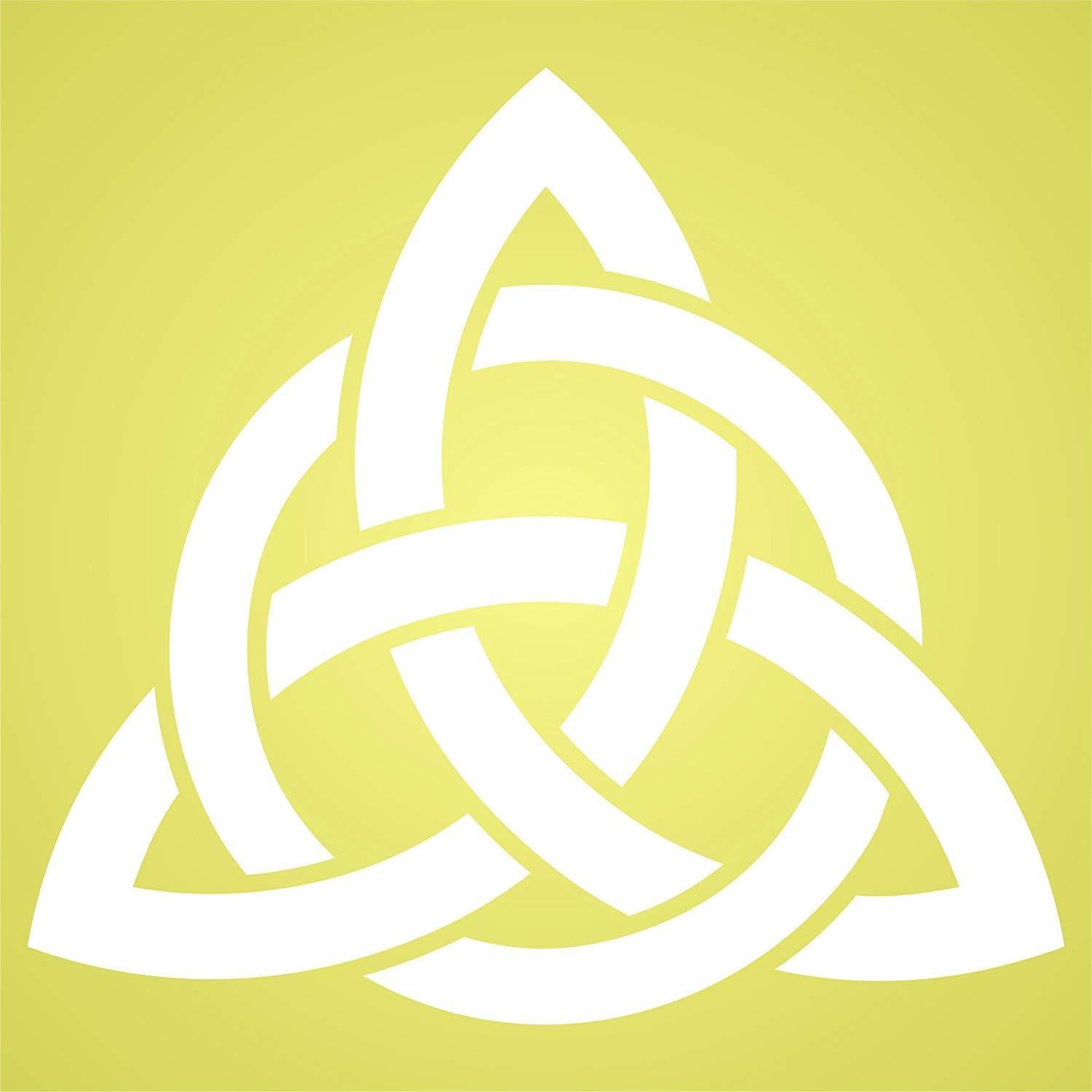 Celtic Trinity Knot Stencil Reusable Geometric Knotwork Symbol Wall