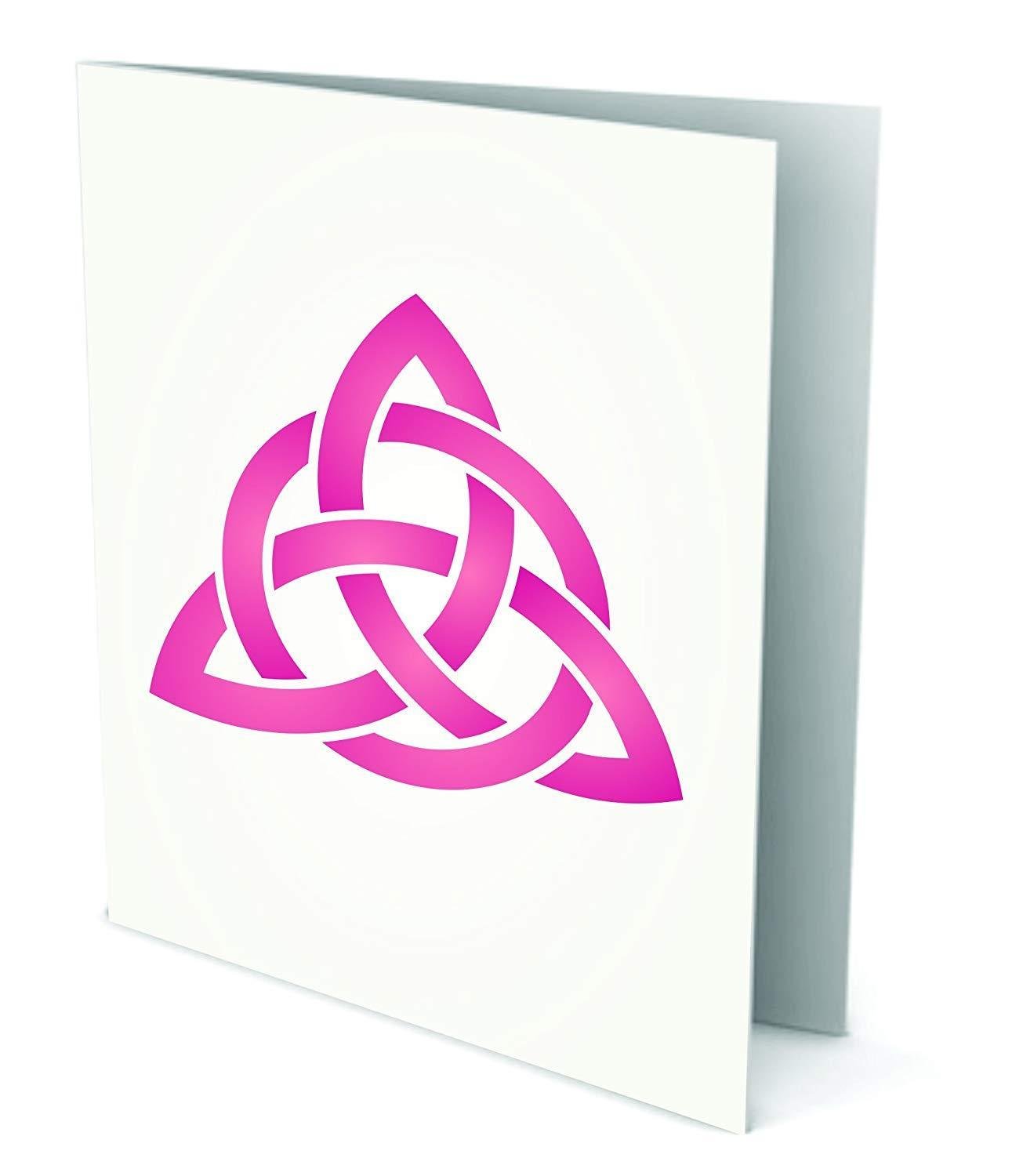 Celtic Trinity Knot Stencil Reusable Geometric Knotwork Symbol Wall