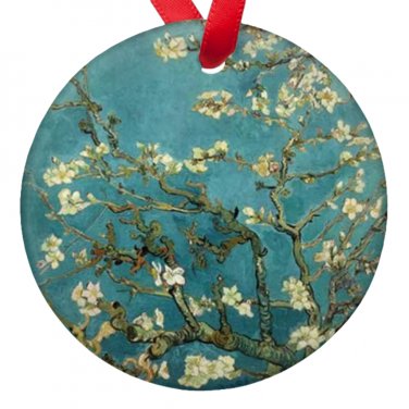 Vincent Van Gogh Art Almond Blossoms Porcelain Ornaments