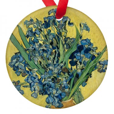 Vincent Van Gogh Art Irises Porcelain Ornaments