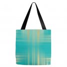 Green and Gold  Plaid Tote  18 x 18"  Tote Bag