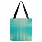 Green and Gold  Plaid Tote  18 x 18"  Tote Bag