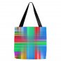 Multi Color  Plaid Tote  18 x 18"  Tote Bag