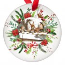 Alice in Wonderland Tea Party Single Sided Porcelain Ornaments