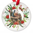 Alice in Wonderland Alice and the Caterpillar Single Sided Porcelain Ornaments
