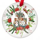 Alice in Wonderland Deck of Cards Single Sided Porcelain Ornaments