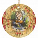 Alice in Wonderland Mad Hatter Single Sided Porcelain Ornaments