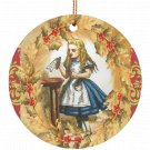 Alice in Wonderland Alice Drink Me  Single Sided Porcelain Ornaments