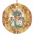 Alice in Wonderland Playing Cards  Single Sided Porcelain Ornaments
