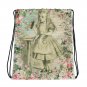 Custom Made Alice in Wonderland Drawstring bag, Backpack