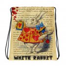 Custom Made Alice in Wonderland Drawstring bag, Backpack