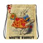 Custom Made Alice in Wonderland Drawstring bag, Backpack