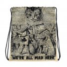 Custom Made Alice in Wonderland Drawstring bag, Backpack