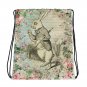 Custom Made Alice in Wonderland Drawstring bag, Backpack