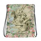 Custom Made Alice in Wonderland Drawstring bag, Backpack