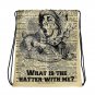 Custom Made Alice in Wonderland Drawstring bag, Backpack