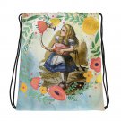Custom Made Alice in Wonderland Drawstring bag, Backpack