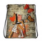 Custom Made Alice in Wonderland Drawstring bag, Backpack