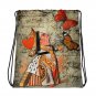 Custom Made Alice in Wonderland Drawstring bag, Backpack