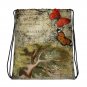 Custom Made Alice in Wonderland Drawstring bag, Backpack