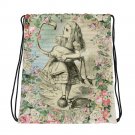 Custom Made Alice in Wonderland Drawstring bag, Backpack
