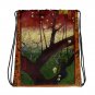 Custom Made Vincent Van Gogh Japanese Art Drawstring bag, Backpack