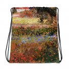 Custom Made Vincent Van Gogh Field Drawstring bag, Backpack