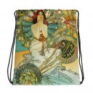 Custom Made  Alphonse Mucha Art  Drawstring bag, Backpack