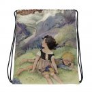 Custom Made  Anne Anderson Heidi Art  Drawstring bag, Backpack