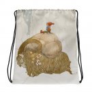 Custom Made  Vintage Art Drawstring bag, Backpack