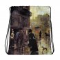 Custom Made  Vintage Art Drawstring bag, Backpack