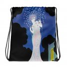 Custom Made  Vintage Art  Deco Drawstring bag, Backpack