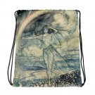 Custom Made  Vintage Arthur Rachkam Fairy Drawstring bag, Backpack