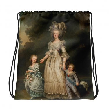 Custom Made Marie Antoinette Art Drawstring bag, Backpack
