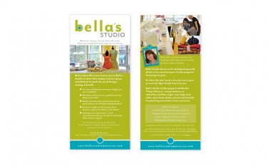 >3.5x8.5 4/0 1-side flyers/postcards graphic design.
