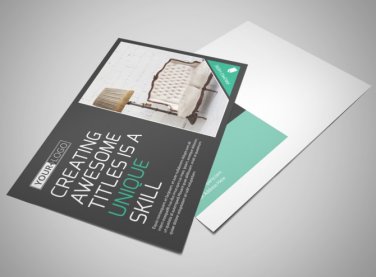 6X9 4/4 2-side flyers/postcards graphic design.