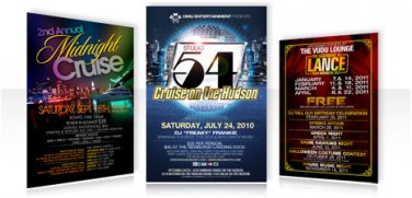 5x7 4/4 2-side flyers/postcards graphic design.