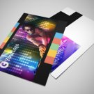 4X12 4/0 1-side flyers/postcards graphic design.