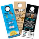 >4x12 4/4 2-side door hangers graphic design.
