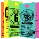 >4x12 4/0 1-side door hangers graphic design.