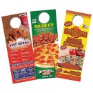 >4x9 4/4 2-side door hangers graphic design.
